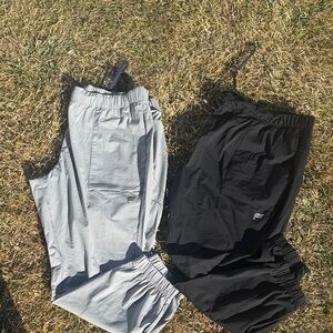 Fabletics Kids Black and Light Gray Joggers